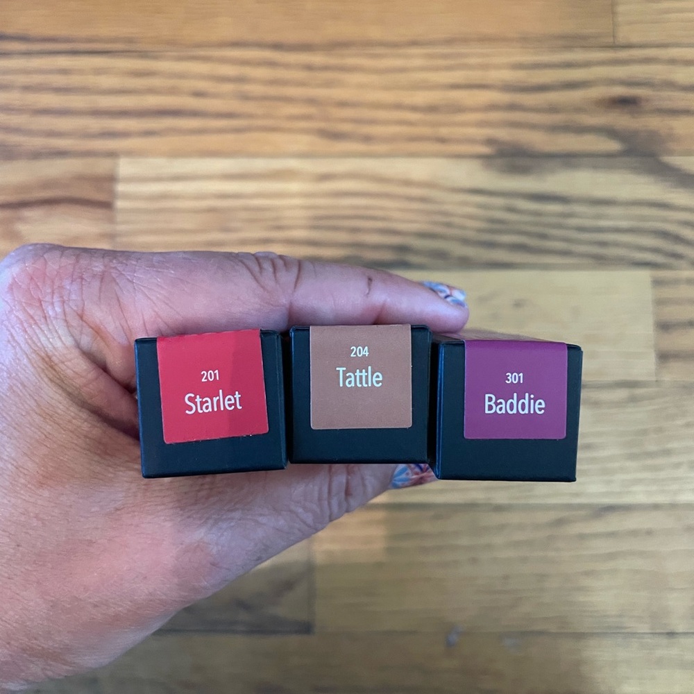 Color Street Lipstick Trio - Starlet, Tattle, Baddie - new and unused.